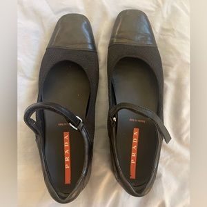 Women’s Prada leather Mary Jane flats